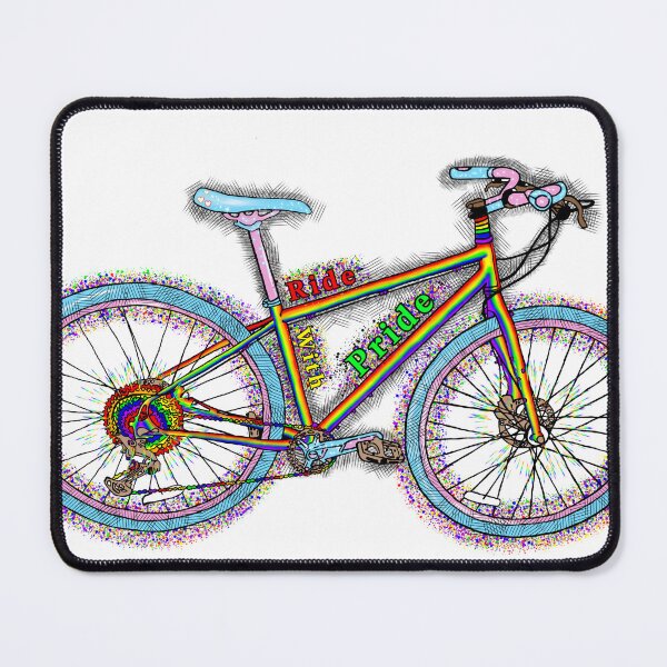 Item preview, Ride With Pride Rainbow Bicycle designed and sold by EstherLaBelle.