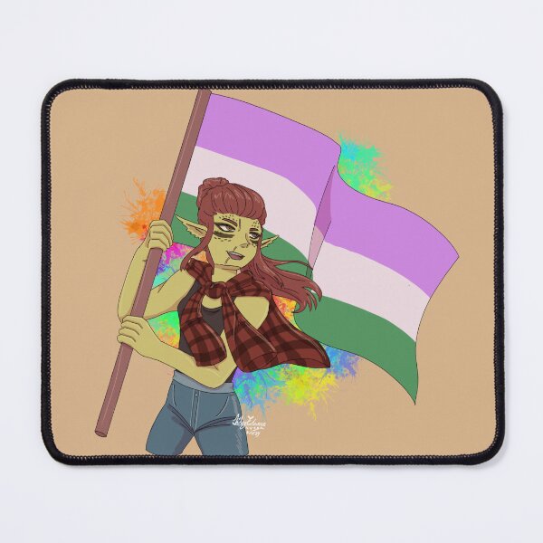 Item preview, Lae'zel Pride Art Genderqueer Flag! designed and sold by ASweetLoveSong.