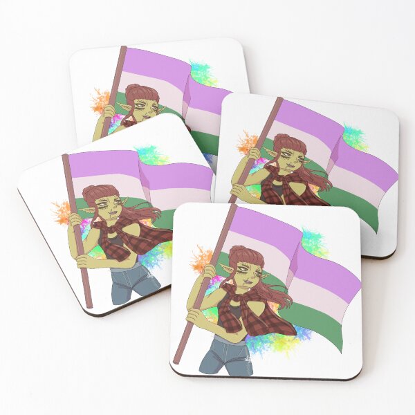 Item preview, Lae'zel Pride Art Genderqueer Flag! designed and sold by ASweetLoveSong.