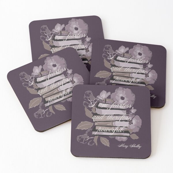 Item preview, Mary Shelley Quote Dark Floral designed and sold by akneeland603.