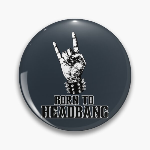 Artikelvorschau, Geboren zum Headbangen, Rock'n'Roll-Handgeste entworfen und verkauft von impressionofmel.