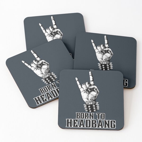 Item preview, Born to Headbang, Rock and Roll Hand Gesture designed and sold by impressionofmel.