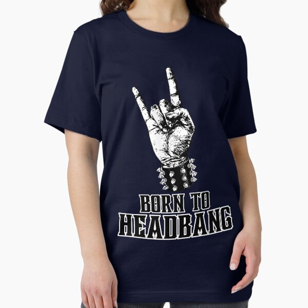 Item preview, Geboren zum Headbangen, Rock'n'Roll-Handgeste designed and sold by impressionofmel.