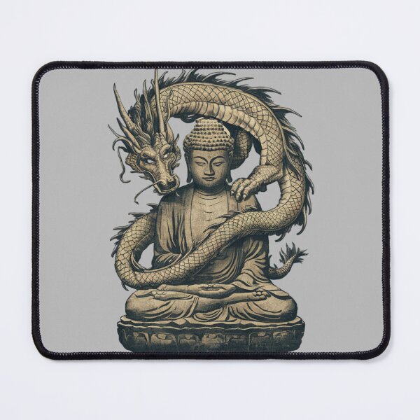 Item preview, Dragon wrapped around a buddha statue designed and sold by 123ks.