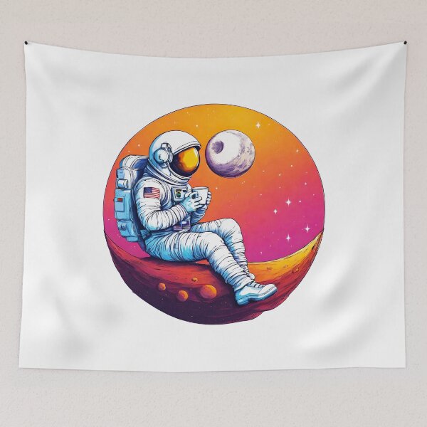 Item preview, Cosmic Coffee Break Astronaut in Space 3 designed and sold by Tom-Johnson.