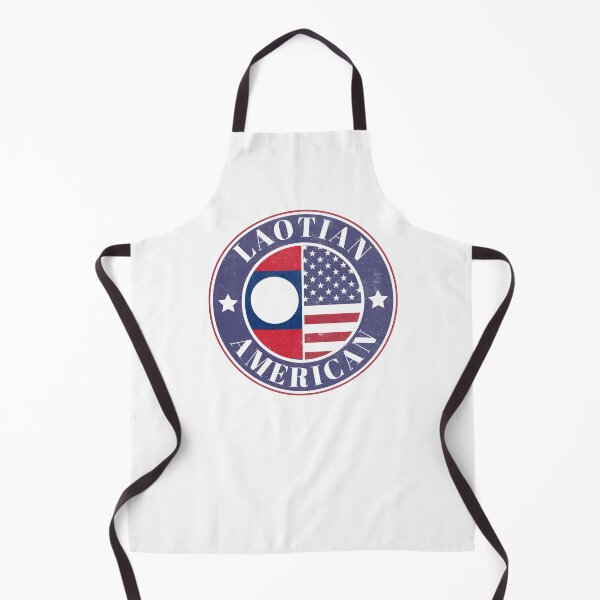 Item preview, Proud Laotian-American Badge - Laos Flag designed and sold by chrisrivait.