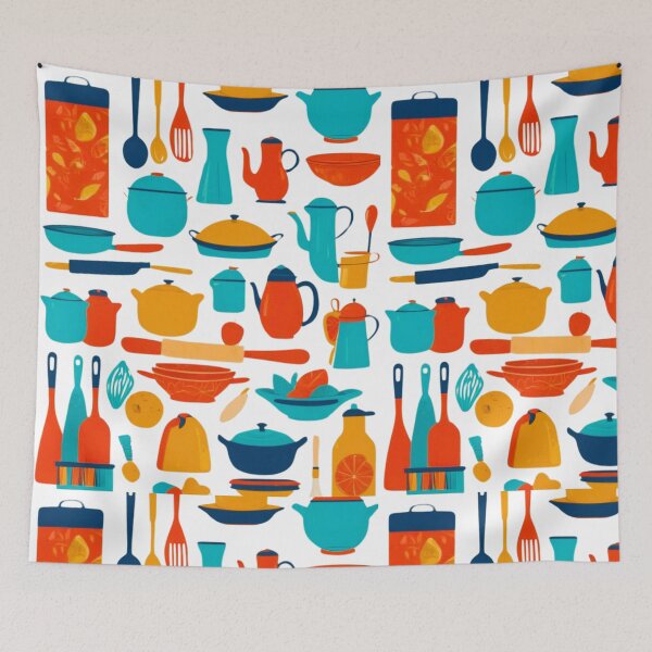 Item preview, Kitchen decor with vintage elements designed and sold by HanaiPrint.