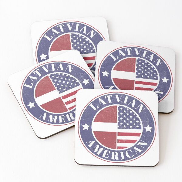 Item preview, Proud Latvian-American Badge - Latvia Flag designed and sold by chrisrivait.