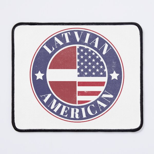 Item preview, Proud Latvian-American Badge - Latvia Flag designed and sold by chrisrivait.