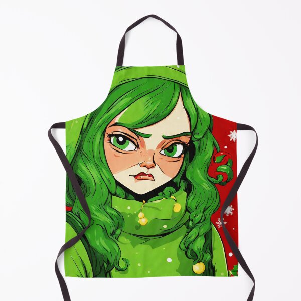 Item preview, Grumpy Claus Green Girl's Christmas Charm 2 designed and sold by Tom-Johnson.