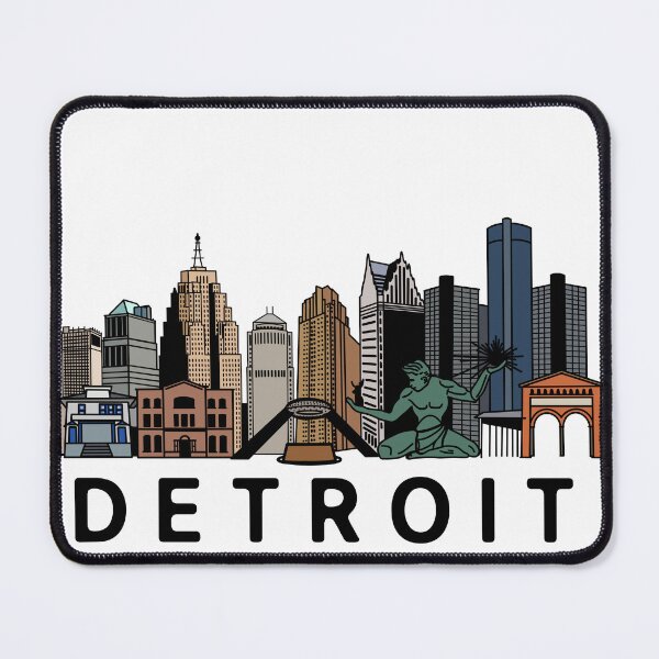 Item preview, Detroit Skyline  designed and sold by fiberandgloss.