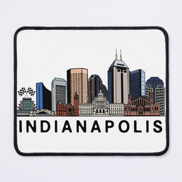 Artikelvorschau, Skyline von Indianapolis entworfen und verkauft von fiberandgloss.