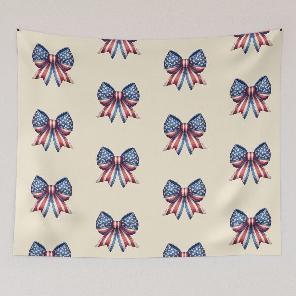 Item preview, American Flag Girly 4Th Of July, Coquette Aesthetic Bow  designed and sold by CozyLightsStore.