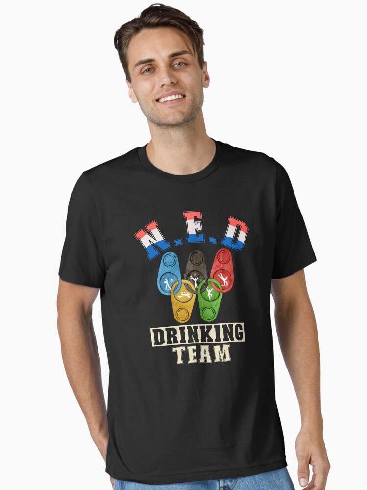 Thumbnail 1 of 7, Essential T-Shirt, Funny Netherland Olympic Drinking Team designed and sold by Tshirtart.