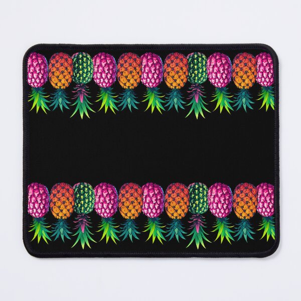 Item preview, Upside Down Pineapples | Border | Black designed and sold by JLEmporium.