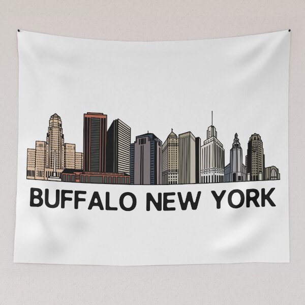 Item preview, Buffalo Skyline  designed and sold by fiberandgloss.