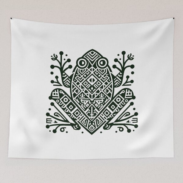 Item preview, Scandinavian Style Frog Artwork - Nordic Inspired Home Decor designed and sold by MiszungART.