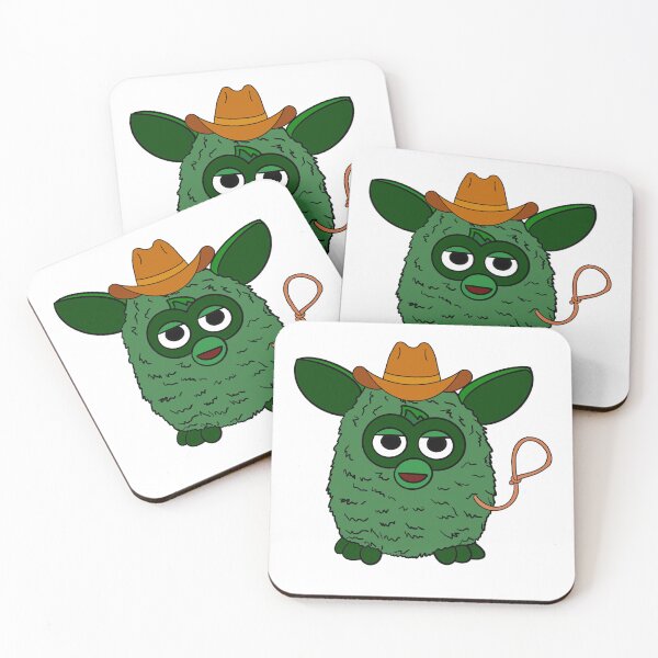 Item preview, Forest Green Cowboy Furby designed and sold by Animals-by-JB.