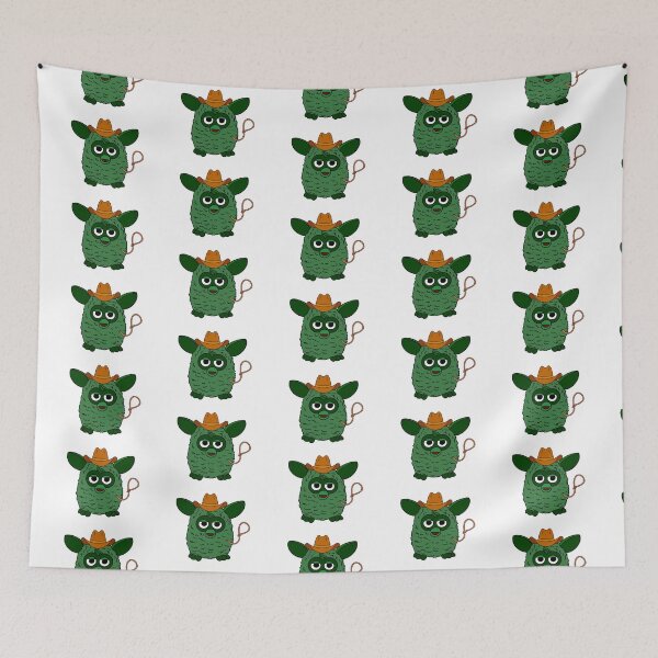 Item preview, Forest Green Cowboy Furby designed and sold by Animals-by-JB.