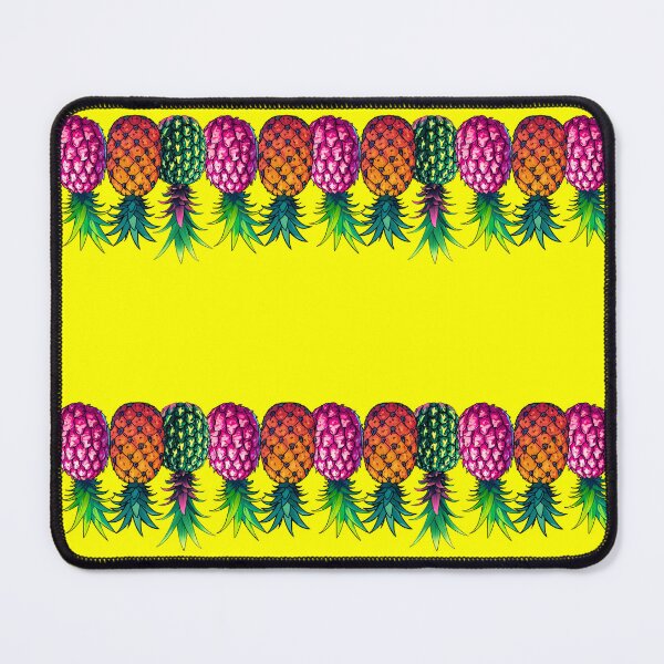 Item preview, Vibrant Upside Down Pineapples | Border | Yellow designed and sold by JLEmporium.