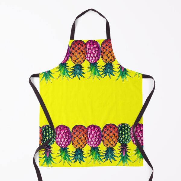 Item preview, Vibrant Upside Down Pineapples | Border | Yellow designed and sold by JLEmporium.