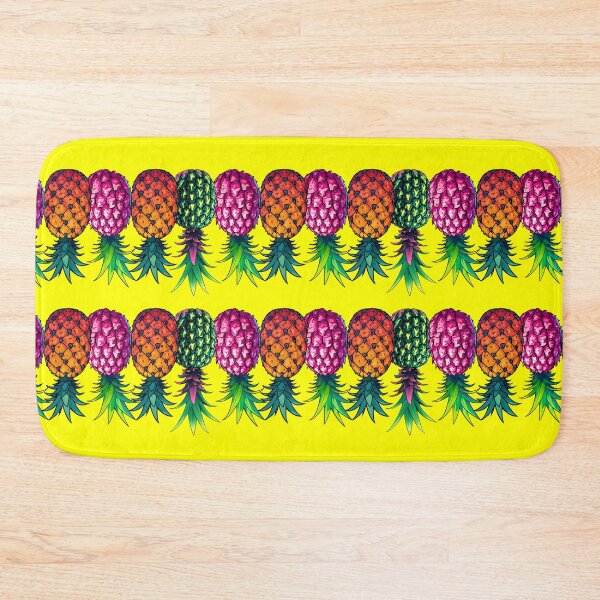 Item preview, Vibrant Upside Down Pineapples | Border | Yellow designed and sold by JLEmporium.