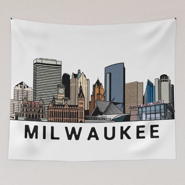 Item preview, Milwaukee Skyline designed and sold by fiberandgloss.
