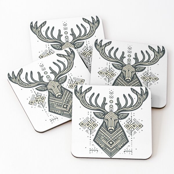 Item preview, Scandinavian Style Deer Artwork - Enhance Your Space with Nordic Elegance designed and sold by MiszungART.