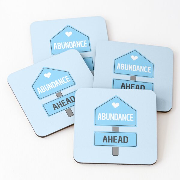 Item preview, Abundance Ahead Blue Sign designed and sold by wonderxwander.