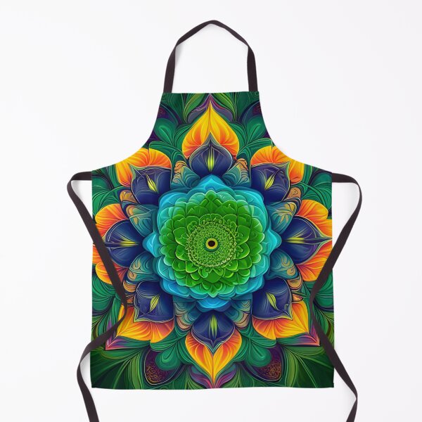 Artikelvorschau, Smaragdgrünes Blumenmandala mit lebendigen Tönen entworfen und verkauft von MandalasShops.