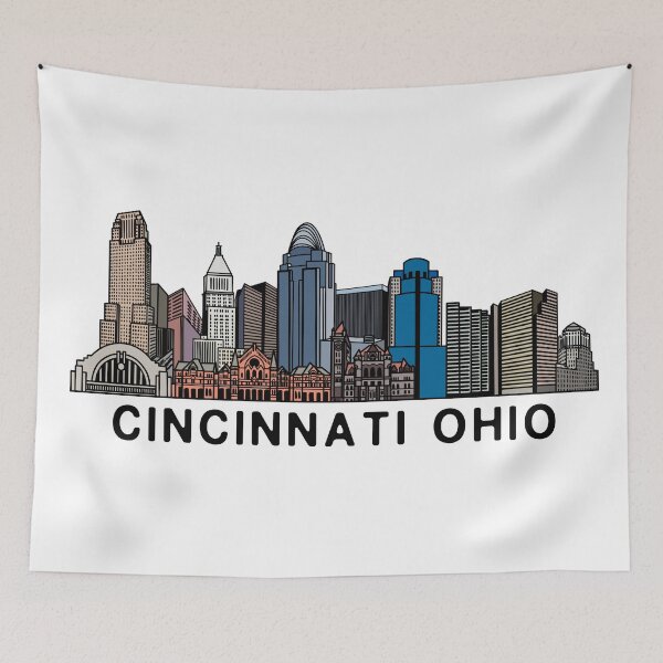 Item preview, Cincinnati Skyline designed and sold by fiberandgloss.