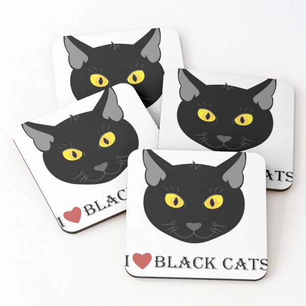Item preview, I Heart Black Cats designed and sold by abxxyz123.