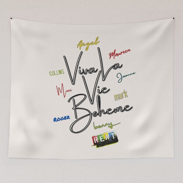 Item preview, La Vie Boheme - Rent Musical Design 2 designed and sold by Think In Scenes.