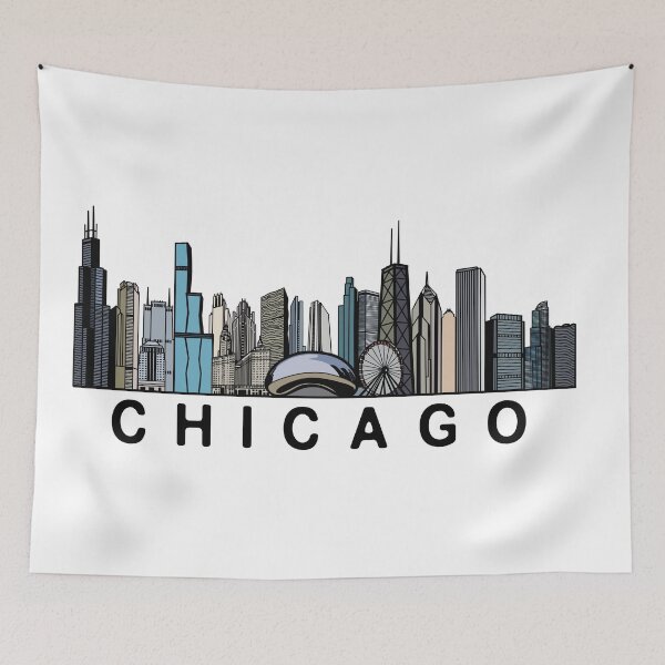 Item preview, Chicago Skyline designed and sold by fiberandgloss.