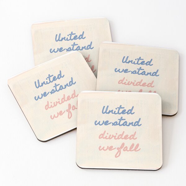 Item preview, United We Stand Divided We Fall | American Patriotism Design designed and sold by LuxWallDigital.