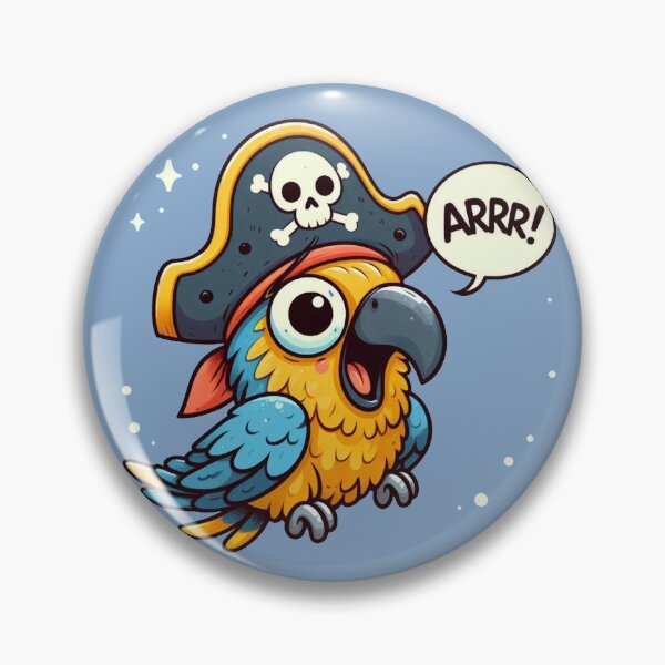 Item preview, Cute Pirate Parrot designed and sold by Vkinsify.