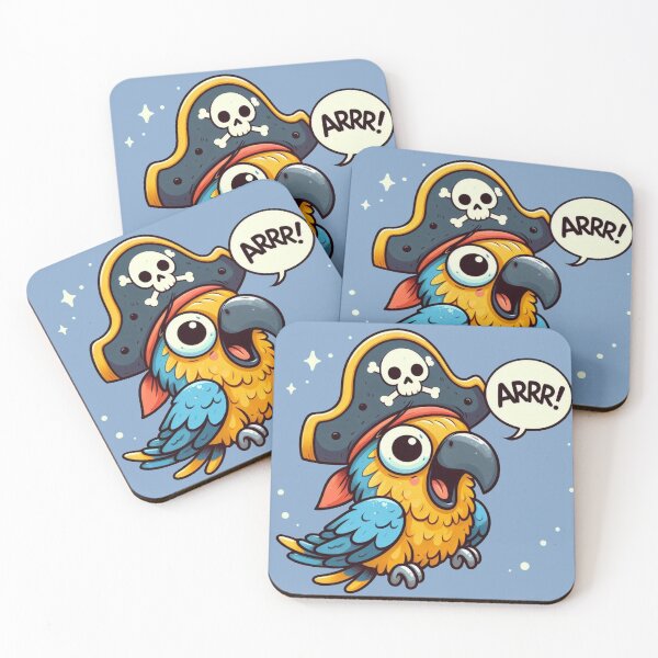 Item preview, Cute Pirate Parrot designed and sold by Vkinsify.