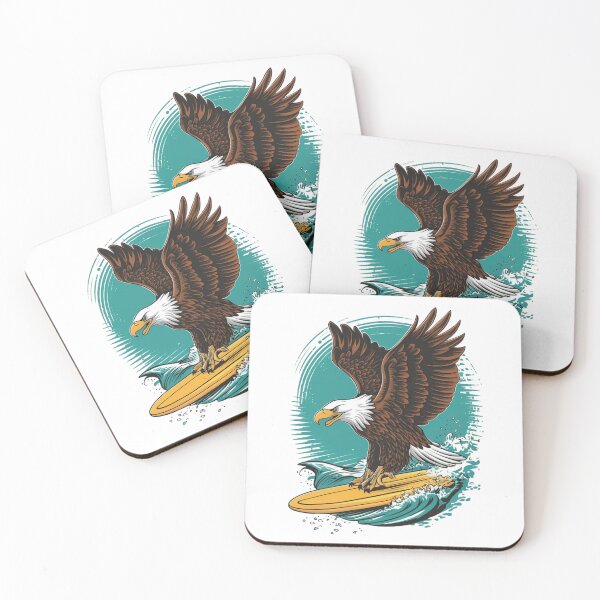 Item preview, Surfing Eagle designed and sold by BeagleDesigns.