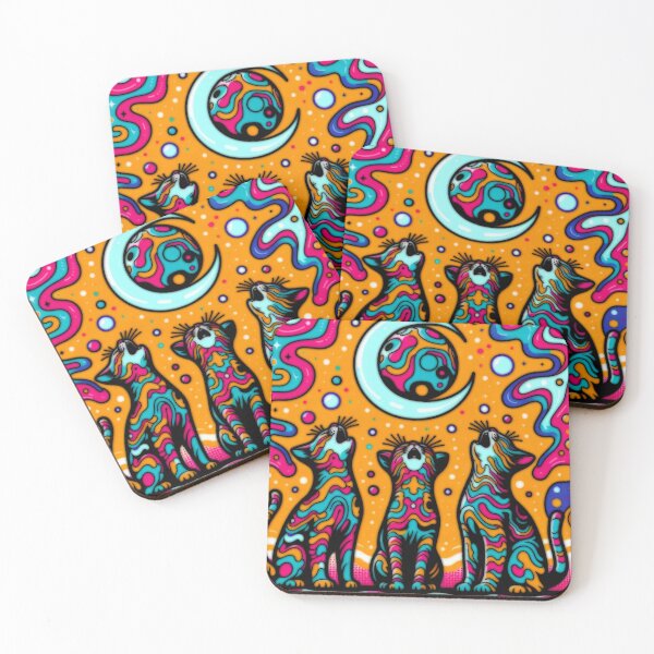 Item preview, Three Cats Howling At The Moon designed and sold by BassHeadMomma.