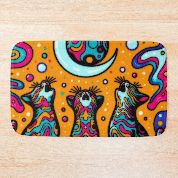 Item preview, Three Cats Howling At The Moon designed and sold by BassHeadMomma.
