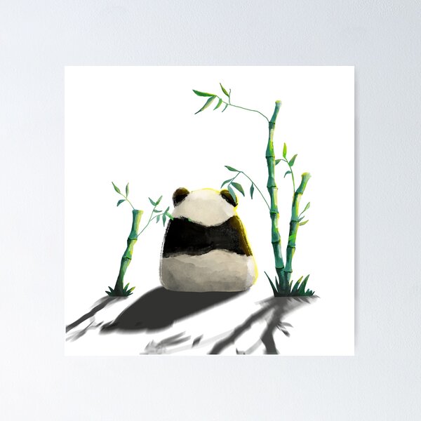 Artikelvorschau, Panda starrt in die Ferne entworfen und verkauft von KaylasKards.