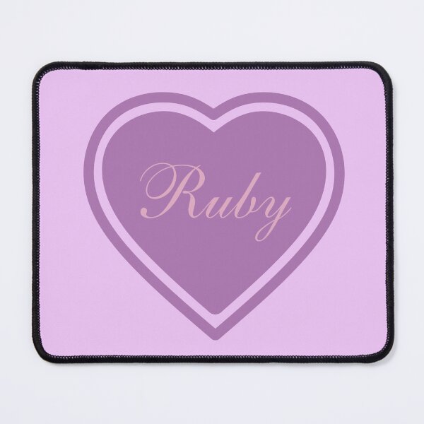 Item preview, Ruby Girl Name Purple designed and sold by Monika Howarth.