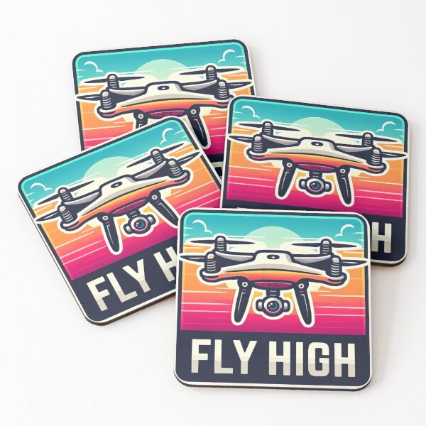 Item preview, Fly High: Vibrant Drone Sticker designed and sold by DDDesigns24.