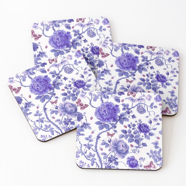 Item preview, Toile de Jouy inspired Garden Stories designed and sold by fleur-moderne.