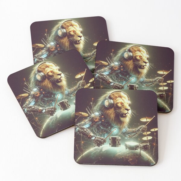 Item preview, Lion on drums designed and sold by jumapa.