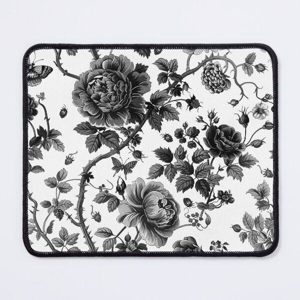 Item preview, Toile de Jouy inspired Garden Stories Black designed and sold by fleur-moderne.
