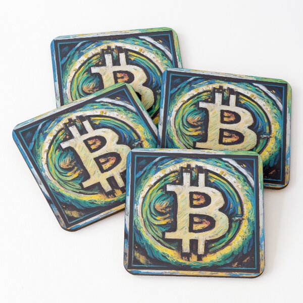 Item preview, bitcoin oil painting  designed and sold by metebf.