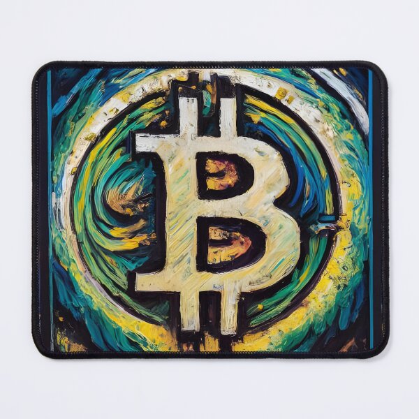 Item preview, bitcoin oil painting designed and sold by metebf.
