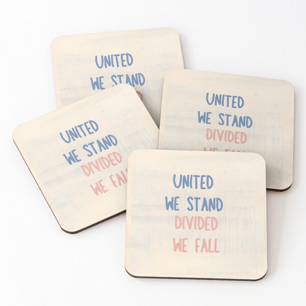 Item preview, United We Stand Divided We Fall | American Patriotism Design designed and sold by LuxWallDigital.
