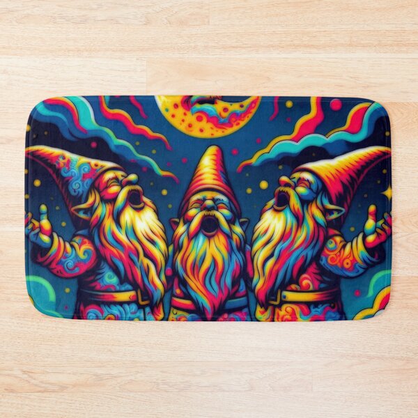 Item preview, Three Gnomes Howling At The Moon Psychedelic designed and sold by StephanieBrock.